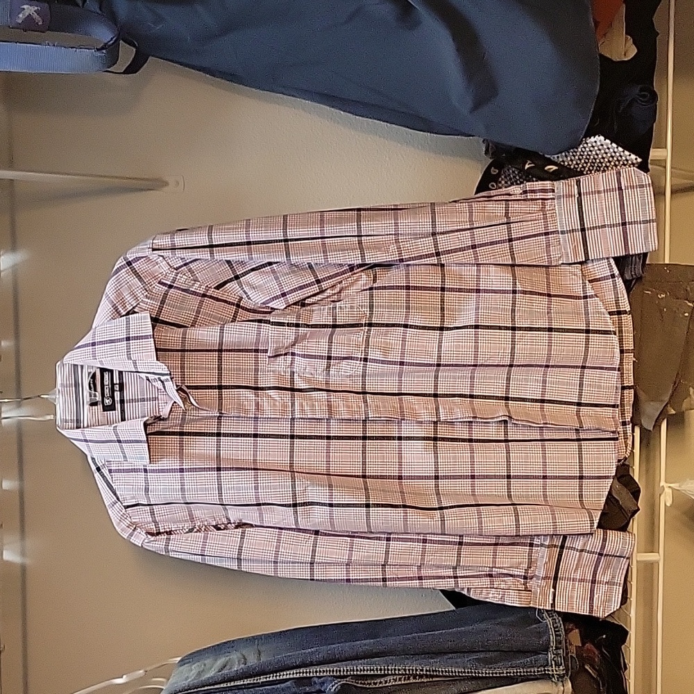 Stacy Adam's dress shirt with French cuff and button hider
